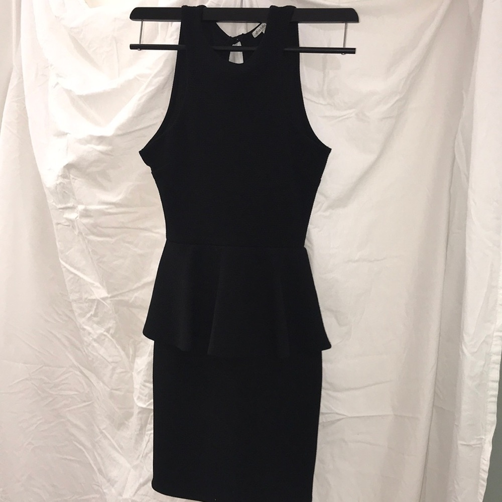 Black mini dress